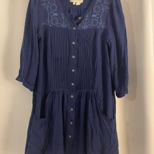 Blue Anthropologie mini dress